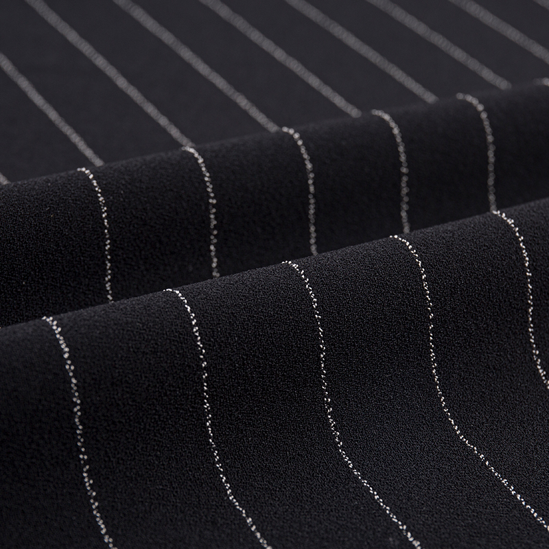 Vải lanh Rayon sọc một mặt