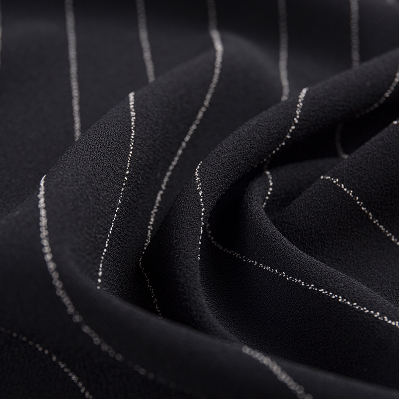 Vải lanh Rayon sọc một mặt